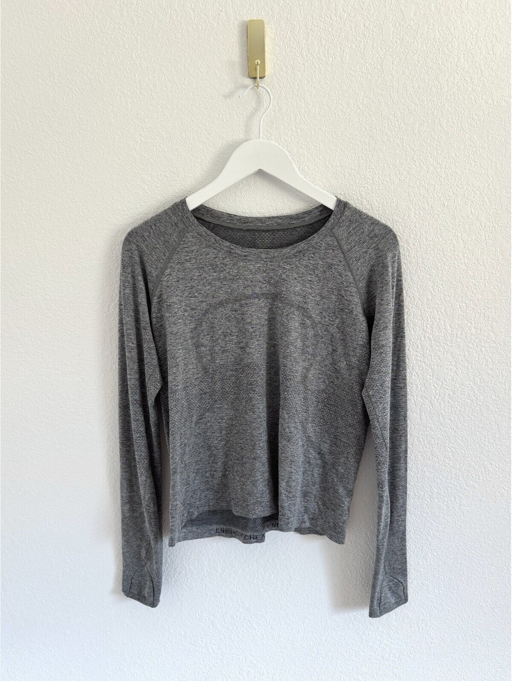 Lululemon Swiftly Tech 2.0 Race Length Long Sleeve Women’s 12 Heather Gray